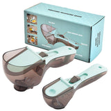Darrahopens Home & Garden > Kitchenware > Kitchen Utensils 2-Piece Adjustable Measuring Spoon Set with Sliding Scales Small and Large Kitchen Tools for Precise Baking and Cooking in Australian Homes