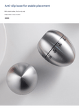 Darrahopens Home & Garden > Kitchenware > Kitchen Utensils 2-piece Apple and Egg Shape Stainless Steel Kitchen Timer Mechanical Cooking Timer -  Wind-Up 60 Minute Countdown Timer - Loud Ring 72dB Baking Tool with Non-Slip Base - Battery-Free Analog Timer for Home Office