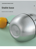 Darrahopens Home & Garden > Kitchenware > Kitchen Utensils 2-piece Apple and Egg Shape Stainless Steel Kitchen Timer Mechanical Cooking Timer -  Wind-Up 60 Minute Countdown Timer - Loud Ring 72dB Baking Tool with Non-Slip Base - Battery-Free Analog Timer for Home Office