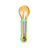 Darrahopens Home & Garden > Kitchenware > Kitchen Utensils 2-Piece Fruit Carving Tool Set Melon Baller Scoop Knife Stainless Steel(Blue, yellow and purple)