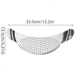 Darrahopens Home & Garden > Kitchenware > Kitchen Utensils 2-piece stainless steel crescent shaped filter - kitchen multifunctional pasta and oil drain In Australia - Darrahopens