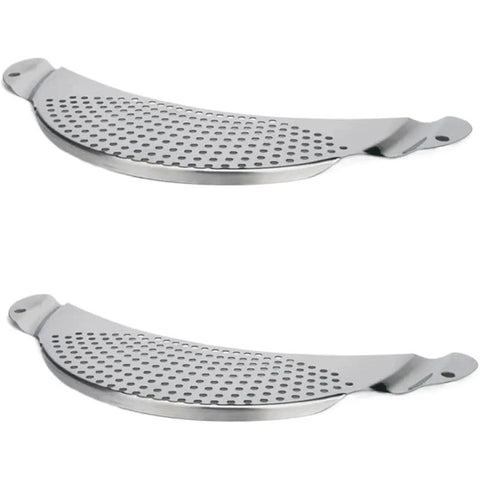 Darrahopens Home & Garden > Kitchenware > Kitchen Utensils 2-piece stainless steel crescent shaped filter - kitchen multifunctional pasta and oil drain In Australia - Darrahopens