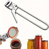 Darrahopens Home & Garden > Kitchenware > Kitchen Utensils 2 Set/4 Pcs Adjustable Jar Opener - Durable Stainless Steel Manual Lid Remover - Effortless Kitchen Gadget for Weak Hands and Seniors, Versatile Multi Size Can Opener, Space Saving Ergonomic Design