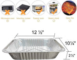 Darrahopens Home & Garden > Kitchenware > Kitchen Utensils 20 Pack Heavy-Duty Disposable Aluminum Foil Pans for Baking, Grilling & Catering – Extra Thick Rectangular Trays for Oven, BBQ & Steam Table Use (Silver)