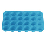 Darrahopens Home & Garden > Kitchenware > Kitchen Utensils 24 Cavity Pan Tray Silicone Mini Cupcake Cookie Baking Mold Au - Orange
