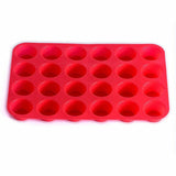 Darrahopens Home & Garden > Kitchenware > Kitchen Utensils 24 Cavity Pan Tray Silicone Mini Cupcake Cookie Baking Mold Au - Orange