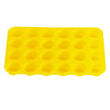 Darrahopens Home & Garden > Kitchenware > Kitchen Utensils 24 Cavity Pan Tray Silicone Mini Cupcake Cookie Baking Mold Au - Orange