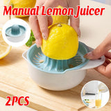 Darrahopens Home & Garden > Kitchenware > Kitchen Utensils 2PCS Home Use Lemon Press Manual Juicer Portable Citrus Squeezer