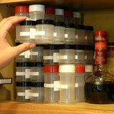 Darrahopens Home & Garden > Kitchenware > Kitchen Utensils 2Pcs Kitchen Spice Gripper Strip Jar Rack Organiser Storage Holder Wall