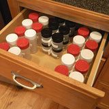 Darrahopens Home & Garden > Kitchenware > Kitchen Utensils 2Pcs Kitchen Spice Gripper Strip Jar Rack Organiser Storage Holder Wall
