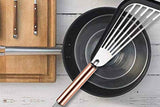 Darrahopens Home & Garden > Kitchenware > Kitchen Utensils 2Pcs Nonstick Cookware Spatula With Silicone Edge Heat Resistant Kitchen Cooking Thin Spatula Flipper