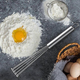 Darrahopens Home & Garden > Kitchenware > Kitchen Utensils 2pcs Stainless Steel Ball Whisk Set - Hand Whisks for Cooking and Mixing