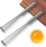 Darrahopens Home & Garden > Kitchenware > Kitchen Utensils 2pcs Stainless Steel Ball Whisk Set - Hand Whisks for Cooking and Mixing