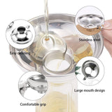 Darrahopens Home & Garden > Kitchenware > Kitchen Utensils 2pcs Stainless Steel Wide Mouth Funnel Large Bore Oil Drain Household Funnel Set