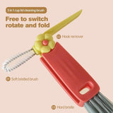 Darrahopens Home & Garden > Kitchenware > Kitchen Utensils 3-in-1 Crevice Brush - Multifunctional - Lid Brush - Suitable for small spaces, various cups and bottles