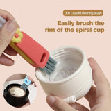 Darrahopens Home & Garden > Kitchenware > Kitchen Utensils 3-in-1 Crevice Brush - Multifunctional - Lid Brush - Suitable for small spaces, various cups and bottles