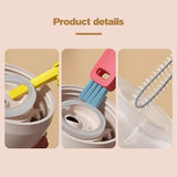 Darrahopens Home & Garden > Kitchenware > Kitchen Utensils 3-in-1 Crevice Brush - Multifunctional - Lid Brush - Suitable for small spaces, various cups and bottles