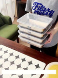 Darrahopens Home & Garden > Kitchenware > Kitchen Utensils 3 pieces/set Large stainless steel square food storage box with transparent lid - leak-proof, stackable, durable - perfect for camping, outdoor exploration and home use - perfect for storing meat, fruits