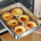 Darrahopens Home & Garden > Kitchenware > Kitchen Utensils 3 pieces/set Large stainless steel square food storage box with transparent lid - leak-proof, stackable, durable - perfect for camping, outdoor exploration and home use - perfect for storing meat, fruits