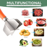 Darrahopens Home & Garden > Kitchenware > Kitchen Utensils 304 Stainless Steel Meat Chopper and Ground Beef Masher - 19cm Heat Resistant Kitchen Tool for Aussie Home Cooking and Meal Prep