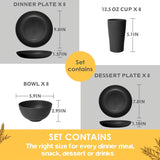 Darrahopens Home & Garden > Kitchenware > Kitchen Utensils 32件Eco-Friendly Wheat Straw Dinnerware: Stackable Design with Natural Texture, Illuminating the Sustainable Aesthetics of Every Meal