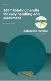 Darrahopens Home & Garden > Kitchenware > Kitchen Utensils 35X35CM Thickened Circular Standable Cutting Board - Food-Grade Double-Sided Kitchen Board with Space-Saving Vertical Storage