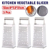 Darrahopens Home & Garden > Kitchenware > Kitchen Utensils 3pcs Stainless Steel Vegetable Slicer Grater Kitchen Multi-Function Grater Tool