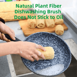 Darrahopens Home & Garden > Kitchenware > Kitchen Utensils 4-Pack Natural Loofah Sponge Scrubber (Oval Compressed Slice: 13x8CM) - Eco-Friendly Dual Use for Kitchen & Body