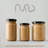 Darrahopens Home & Garden > Kitchenware > Kitchen Utensils 4 Pack Stainless Steel Peanut Butter Stirrer - Food Grade Nut Butter Mixer Tool for 16-35 oz Jars - Durable Kitchen Gadget for Australian Homes