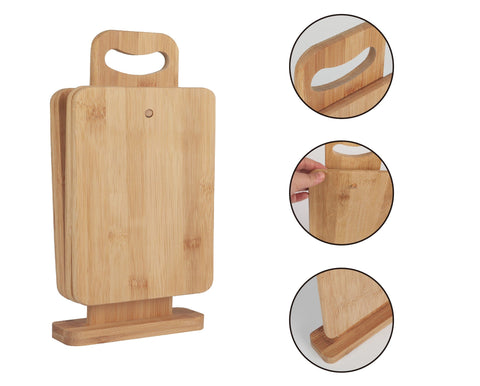 Darrahopens Home & Garden > Kitchenware > Kitchen Utensils 4 Piece Chopping Block Set With Display