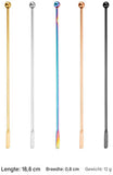 Darrahopens Home & Garden > Kitchenware > Kitchen Utensils 5 304 stainless steel coffee yogurt honey stirrers - bar juice - cocktail - creative cocktail sticks