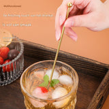 Darrahopens Home & Garden > Kitchenware > Kitchen Utensils 5 304 stainless steel coffee yogurt honey stirrers - bar juice - cocktail - creative cocktail sticks