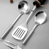 Darrahopens Home & Garden > Kitchenware > Kitchen Utensils 6PCS Stainless Steel Kitchen Utensil Set with Frying Spatula Colander and Spoon