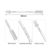 Darrahopens Home & Garden > Kitchenware > Kitchen Utensils 6X Mini Powder Ladle Scoop Mini Spoon Spatula Metal Shovel Silver color Spoon