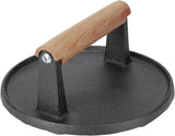 Darrahopens Home & Garden > Kitchenware > Kitchen Utensils 7" Heavy Duty Burger Press W/ Solid Wood Handle for Meat Smasher Hamburger Steak