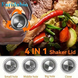 Darrahopens Home & Garden > Kitchenware > Kitchen Utensils 7 pieces rotating base spice dispenser, kitchen supplies, spice dispenser set, including salt, pepper and sugar dispenser - perfect for kitchen storage and organization