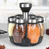 Darrahopens Home & Garden > Kitchenware > Kitchen Utensils 7 pieces rotating base spice dispenser, kitchen supplies, spice dispenser set, including salt, pepper and sugar dispenser - perfect for kitchen storage and organization