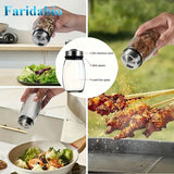 Darrahopens Home & Garden > Kitchenware > Kitchen Utensils 7 pieces rotating base spice dispenser, kitchen supplies, spice dispenser set, including salt, pepper and sugar dispenser - perfect for kitchen storage and organization
