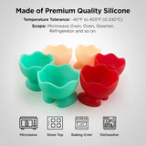 Darrahopens Home & Garden > Kitchenware > Kitchen Utensils 7PCS Breakfast Serving Cups Holders Set Boiled Egg Kitchen Silicone Egg Cup