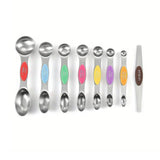 Darrahopens Home & Garden > Kitchenware > Kitchen Utensils 8pcs Stainless Steel Dual Head Measuring Spoon Set Kitchen Baking Cooking Tools