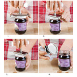 Darrahopens Home & Garden > Kitchenware > Kitchen Utensils Adjustable Stainless Steel Jar Opener Bottle Lid Remover for Kitchen Use
