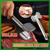 Darrahopens Home & Garden > Kitchenware > Kitchen Utensils Aluminium Meat Tenderizer Hammer Tool for Steak Chicken Beef 19x4.5cm