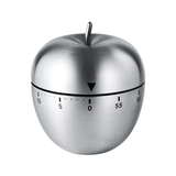 Darrahopens Home & Garden > Kitchenware > Kitchen Utensils Apple Shape Stainless Steel Kitchen Timer Mechanical Cooking Timer -  Wind-Up 60 Minute Countdown Timer - Loud Ring 72dB Baking Tool with Non-Slip Base - Battery-Free Analog Timer for Home Office