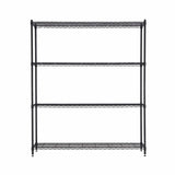 Darrahopens Home & Garden > Kitchenware > Kitchen Utensils Artiss 4-Tier Kitchen Rack Shelf with Wheels Shelving 152x45x187CM Adjustable Metal Storage Shelves