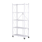 Darrahopens Home & Garden > Kitchenware > Kitchen Utensils Artiss 5-Tier Foldable Kitchen Bakers Rack 71x160cm Microwave Stand White In Australia - Darrahopens