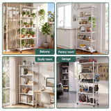 Darrahopens Home & Garden > Kitchenware > Kitchen Utensils Artiss 5-Tier Foldable Kitchen Bakers Rack 71x160cm Microwave Stand White In Australia - Darrahopens