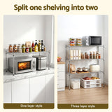 Darrahopens Home & Garden > Kitchenware > Kitchen Utensils Artiss 5-Tier Kitchen Rack Shelf Shelving 120x45x179CM Adjustable Metal Storage Shelves