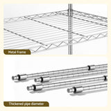 Darrahopens Home & Garden > Kitchenware > Kitchen Utensils Artiss 5-Tier Kitchen Rack Shelf Shelving 120x45x179CM Adjustable Metal Storage Shelves