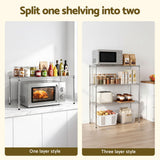 Darrahopens Home & Garden > Kitchenware > Kitchen Utensils Artiss 5-Tier Kitchen Rack Shelf Shelving 90x35x182CM Adjustable Metal Storage Shelves