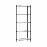 Darrahopens Home & Garden > Kitchenware > Kitchen Utensils Artiss 5-Tier Kitchen Rack Shelf Shelving Unit 55x30x150CM Adjustable Metal Storage Shelves Black